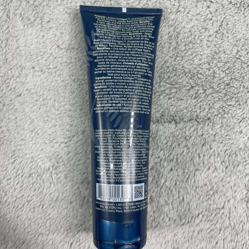 Ecru Acacia Protein BB Cream Beauty Balm For Hair 4.2 oz No Parabens Color Safe